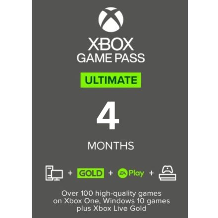 Xbox Game Pass Ultimate 4 hónapos előfizetés (DIGITÁLIS KÓD) 