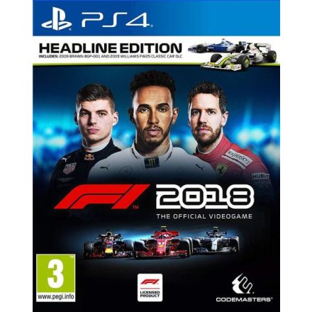 Codemasters F1 Formula 1 2018 [Headline Edition] (PS4)