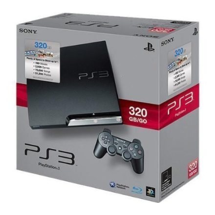 PlayStation 3 Slim 320 GB használt PS3 +GTA V játék 