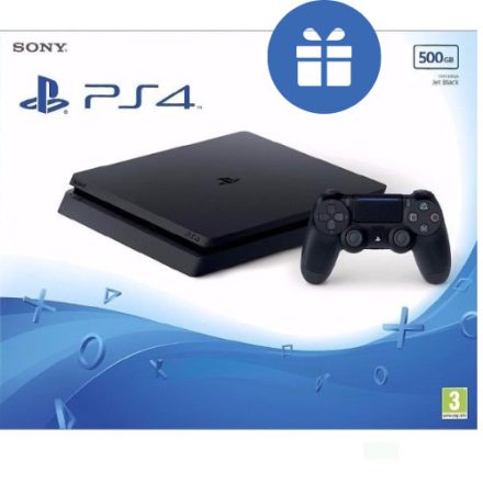 Playstation 4 Slim 500 GB PS4 (használt 3 hó garancia) + ajándék játék